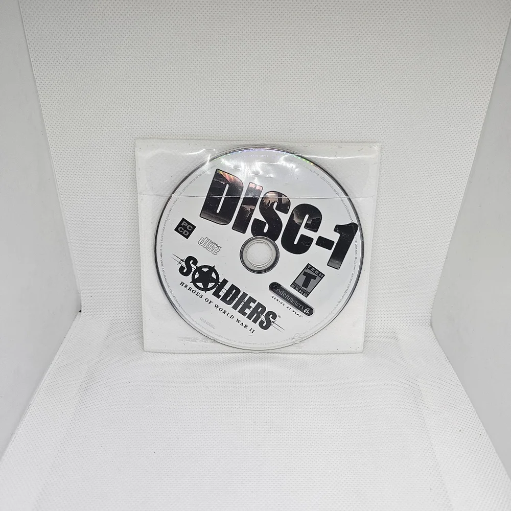 Soldiers Heroes Of World War 2 II 2004 Two Discs Set for Windows XP - Discs Only